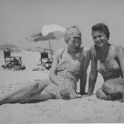 MARIANNE HAUSER AND ANAIS NIN AT THE BEACH PHOTO COURTESY OF MICHAEL KIRCHBERGER